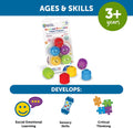 Learning Resources Rainbow Emotion Fidget Poppers, Sensory Toys, Social-Emotional Learning ,Sensory Toys for Toddlers, SEL Skills,Fine Motor