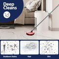 Spin Mop Scrub Brush Head, 2 Pcs Scrub Mop Compatible Easywring 1-Tank System, Hard Bristle Cleaning Scrubber Mop Head for Bathroom, Kitchen, Tub