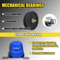 Block and Tackle 4400LBS Breaking Strength Heavy Duty Pulley Hoist, 65 Ft Rope, 7:1 Lifting Power, 2 Pcs 8 Ft Lift Sling (Black)
