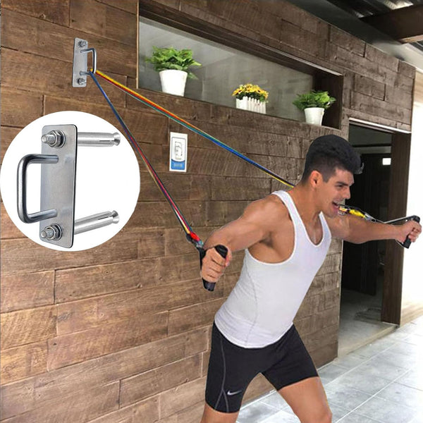 Heavy Duty Fitness Workout Resistance Band Wall Anchor and Wall Anchor Screw Fittings Suitable for Strength Training Physical Exercises in Home