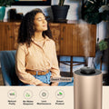 Waterless Essential Oil Diffuser for Home Aromatherapy Scent Diffusers with 3 Countdown Timer Settings or Timer-Off, 3 Mist Levels for Car Room
