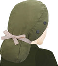 ABAMERICA Scrub Caps for Women Surgical Caps Nurse Hat Functional Ponytail Holder for Long Hair Single or Satin-Lined A- 72 Satin Lined Green
