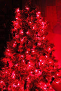 Holiday Essence 140 Red Musical Christmas Lights, Plays 25 Classic Music Songs, 8 Function Chaser, Green Wire, 31.2 Ft Wire Length Indoor String