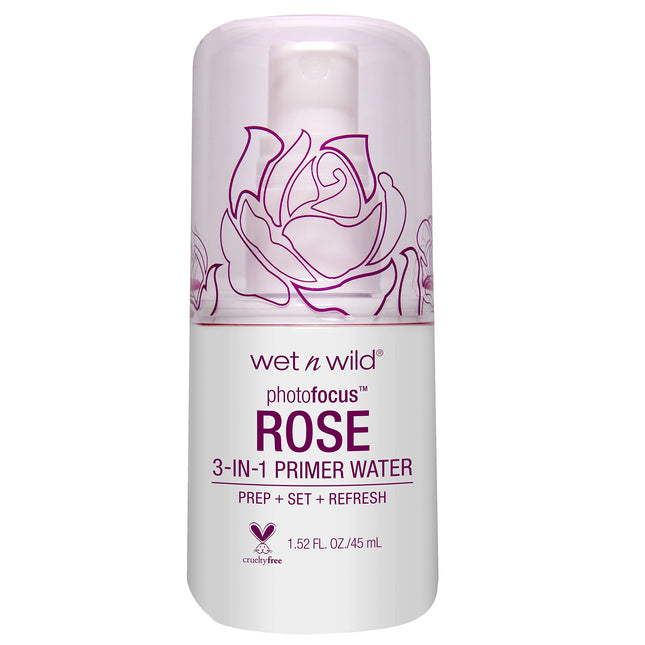 Wet N Wild Photo Focus Primer Water, Rose Addiction, 1.52 Ounces