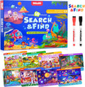 Search and Find Activity Books for Kids Ages 3-5, Toddler Travel Games Toys for Car Airplane, Road Trip Activities for Kids Games 4-8, Preschool