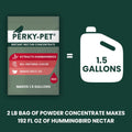 Perky-Pet Hummingbird Instant Nectar Powder Concentrate - 2 lb Bag - 244SFB - Makes 192 oz of Humming bird Liquid Food Nectar - 100% Sucrose