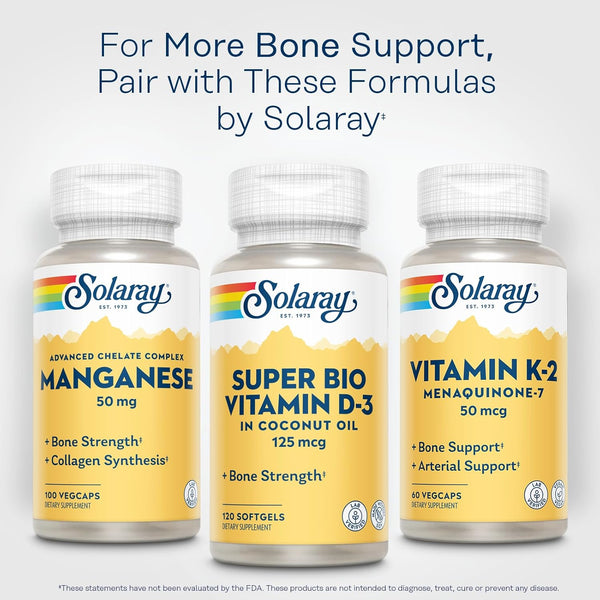 SOLARAY Super Bio Vitamin D3 in Coconut Oil - D3 Vitamin 5000 IU - Bone Health and Immune Support Supplement - Lab Verified, Made Wtihout Soy,
