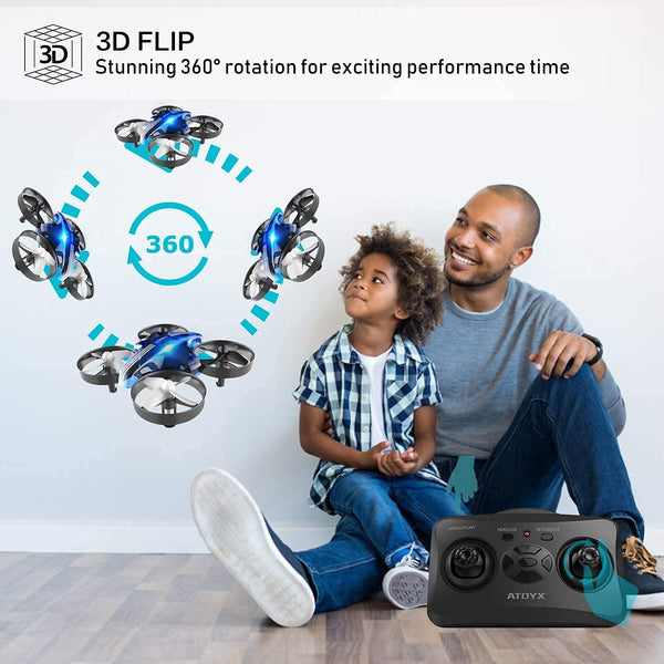 Mini Drone for Kids & Beginners, Indoor RC Nano Helicopter Quadcopter with Auto Hovering,3D Flips,Portable Hand Operated, Birthday＆ Children's Day