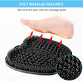 BESKAR Larger Shower Foot Scrubber Mat with Non-Slip Suction Cups- Cleans, Smooths, Exfoliates & Massages your Feet Without Bending, Improve Foot