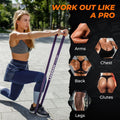 Resistance Bands Set, Exercise Workout Pull up Assistance Bands with 6 Resistance Levels, Muscle Training Straps for Fitness, Working Out, Body