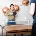 PRO-SPIN Retractable Ping Pong Net – 72" Table Tennis Net with Clamps | Portable Ping Pong Net for Any Table | Includes Custom Mesh Storage Bag |