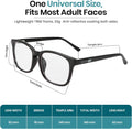 Sleep ZM Blue Light Blocking & Light Sensitivity Glasses with 14 Lens Types 23 Voyage Frame - Invisi Aid Clear Lens