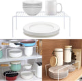 Cabinet Storage Shelf Rack Set of 2, Medium (13 X 9.4 Inch) Rustproof Metal Wire Kitchen Cabinet Organizer and Storage, Cupboard Spice Shelf Rack