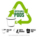 Brooklyn Beans Hazelnut Flavored Gourmet Coffee Pods, Compatible with 2.0 Keurig Coffee Pods Brewers, 72 Count Hazelnut 12 Count (Pack of 6)