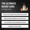 Red by Kiss Groomane Beard Oil, Argan Oil & Sweet Almond Oil, Paraben & Phthalate-Free, Hydrates, Softens Healthy Smooth Beard Hair (3 Fl.Oz, Vanilla)
