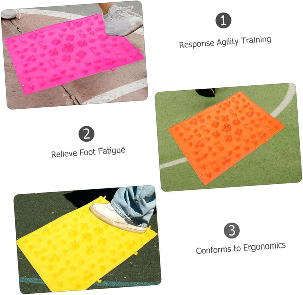 SUPVOX 5Pcs Foot Reflexology Training Mat Acupressure Pad for Foot Massage Toe Pressure Massager for Muscle Relaxation and Relief