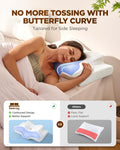 Dream without Pain Cervical Neck Pillow for Sleeping, Ergonomic Side Sleeper Pillows for Adults, Cooling Orthopedic Pillow for Neck Relief
