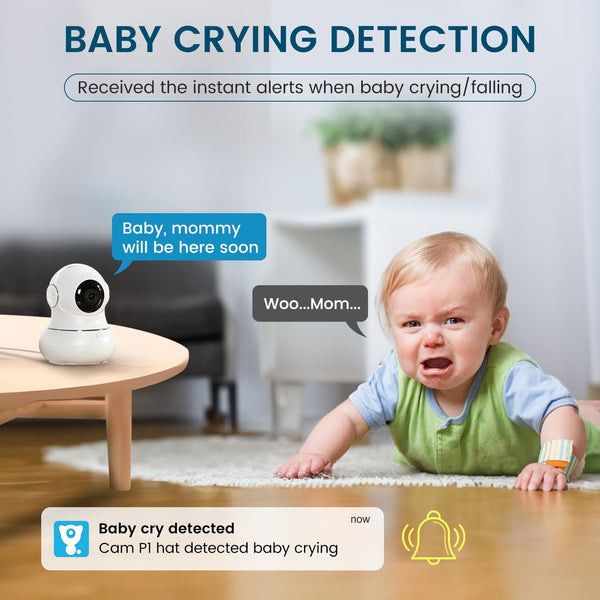 litokam Security Camera Indoor 2K, 360 Pan/Tilt Cameras for Home Security with Motion Detection, Baby Monitor for Pet/Dog with Night Vision,