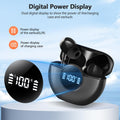 Wireless Earbuds 2025 NEW Bluetooth 5.4 Headphones Bass 3D Stereo, In-Ear Earphones with 4 ENC Noise Cancelling Mic, 48H Playtime with LED