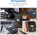 FALAN MULE Wallets for Men RFID Blocking Genuine Leather Bifold Minimalist Front Pocket Mens Wallet Dark Blue