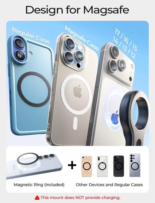 LISEN for MagSafe Car Mount, 2026 Magnetic Phone Holders for Car Air Vent Phone Mount [Ultra-Magnetic] Hands Free Cell Phone Holder Car