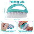 Cobee 2 Pack Hand Nail Brush for Cleaning Fingernails Durable Stiff Bristles Nail Scrub Brush Cleaner with Handle Heavy Duty Deep Nail Cleaning