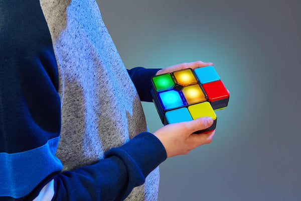 Moose Games Flipslide, Handheld Puzzle Game, Travel Toy Ages 8-13 | 4 modes (Speed, Multiplayer, Level, Memory) fast-paced puzzle fun; travel game
