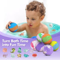 Bath Bombs for Kids with Surprise Inside, 32 Pack Bath Bombs with Land & Sea Animal Toys, Handmade Fizzy Bubble Children Bath Ball Gift Set for