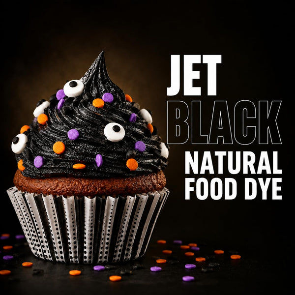 Black Cocoa Powder for Baking - Unsweetened, Extra Dark, 1 Lb | The Cocoa Trader - Dutch Processed, Alkalized - Natural Jet Black Food Coloring