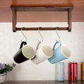 Wood-Paper-Towel-Holder-Under-Cabinet-Kitchen-Handmade - Wall Mounted/Adhesive No Drill Sturdy Roll Hanging Organizer, Horizontal Papertowel