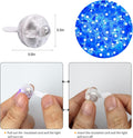 Aogist 50pcs Blue Balloon Lights,Long Standby Time Waterproof Mini Light,Battery Powered,Round LED Ball Lamp for Latex Balloon Paper Lantern Party