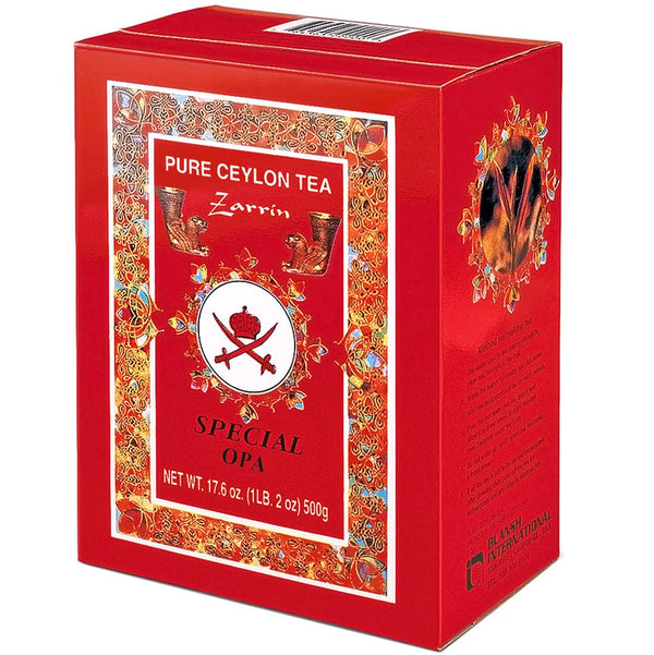 Zarrin - Pure Ceylon Tea OPA, Orange Pekoe A, 1LB (454g), Loose Full Leaf Tea
