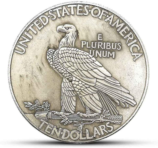 Yukaba Marshling Antique Liberty Indian Head Ten-Dollars Coin - Great American C