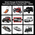 Foval Automatic Trickle Battery Charger 12V 1000Ma Smart Battery Charger
