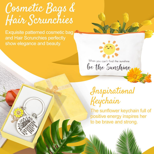 Get Well Soon Gift Baskets for Women, 9Pcs Care Package for Women, after Surgery Recovery Gifts, Feel Better Set Thinking of You - Sending You Hug