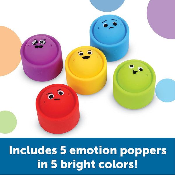 Learning Resources Rainbow Emotion Fidget Poppers, Sensory Toys, Social-Emotional Learning ,Sensory Toys for Toddlers, SEL Skills,Fine Motor