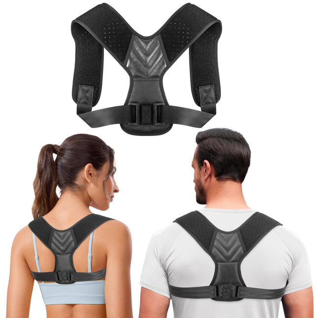 Back Straightener Posture Corrector for Women and Men, Adjustable Back Posture Corrector for Back Support, Upper Back Br