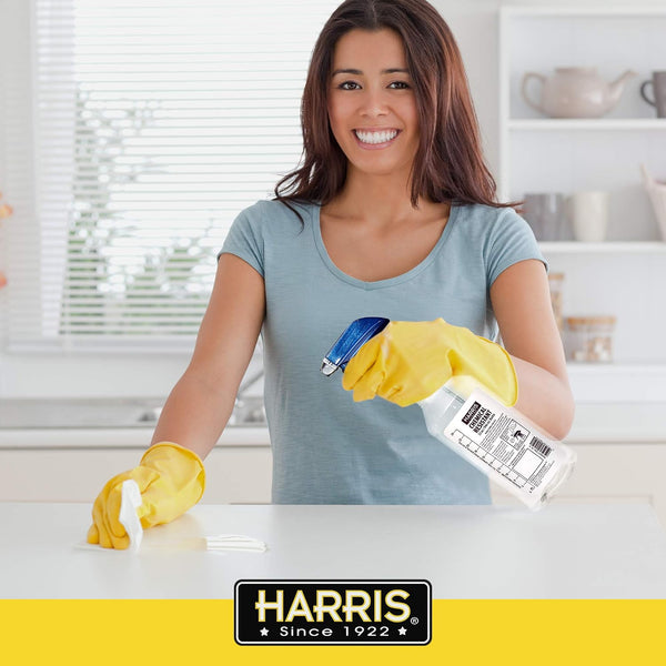 HARRIS Chemically Resistant Professional Empty Spray Bottles, 32oz (3-Pack), for Cleaning Solutions and Water 3 Count (Pack of 1)