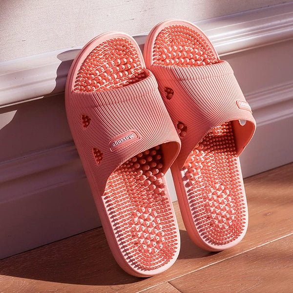 Acupressure Massage Slippers for Plantar Fasciitis for Women Acupuncture Slippers Arthritis Neuropathy Pain Relief Non-Slip Massage Sandals Womens