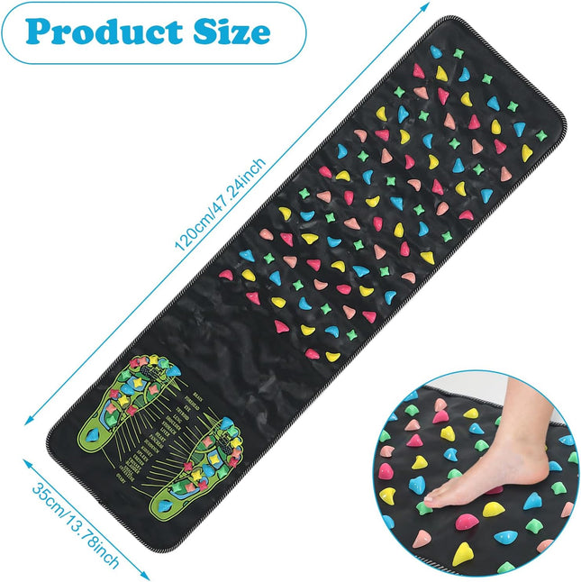 AQQHSAIN Foot Massage Mat Foot Acupressure Mat Acupressure Foot Pad for Relax Body Reflexology Walk Stone Foot Massage M