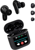 Smart Touchscreen Wireless Bluetooth 5.3 Headset, Super Smart Noise Canceling Earbuds, In-Ear Earbuds with Ear Caps, IPX56 Water Resistant, for