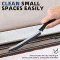 FOOGWEE Hard Bristle Crevice Cleaning Brush - Cleaning Tools for Household Use, Multifunctional Gap Cleaning Supplies for Kitchen, Bathroom,