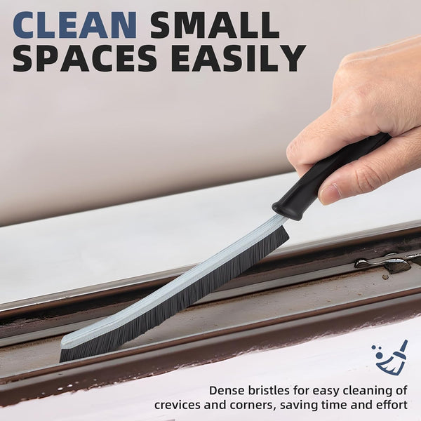 FOOGWEE Hard Bristle Crevice Cleaning Brush - Cleaning Tools for Household Use, Multifunctional Gap Cleaning Supplies for Kitchen, Bathroom,