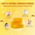 3 Pack Turmeric Soap Bar for Face & Body Cleanser, Organic Turmeric Soap, Smooth Skin and Moisturizing, All Natural Tumeric Soap, Handmade