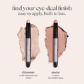 Julep Eyeshadow 101 Cream to Powder Waterproof Eyeshadow Stick, Charcoal Matte