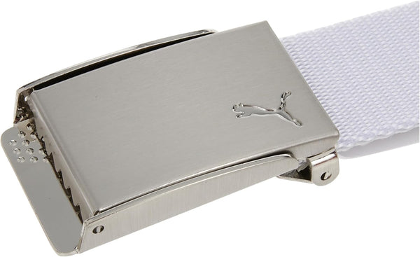 PUMA Golf 2021 Men's Reversible Web Belt Bright White
