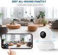 litokam Security Camera Indoor 2K, 360 Pan/Tilt Cameras for Home Security with Motion Detection, Baby Monitor for Pet/Dog with Night Vision,