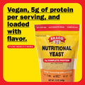 Bragg Premium Nutritional Yeast Seasoning - Vegan, Gluten Free – Good Source of Protein & Vitamins – Nutritious Savory Parmesan Cheese Substitute