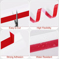 MYFAMIREA Door Weather Stripping 2IN (W) x 20FT (L) Door Draft Stopper Seal Tape Silicone Seal Strip Self Adhesive Shower Sweep Insulation Tape