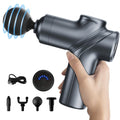Massage Gun Deep Tissue, Silent Brushless Motor and Portable Massage Gun with 4 Interchangeable Heads for Deep Muscle Relief and Relaxation, Relax